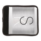 Personalize Initials, Black White, Brushed Silver