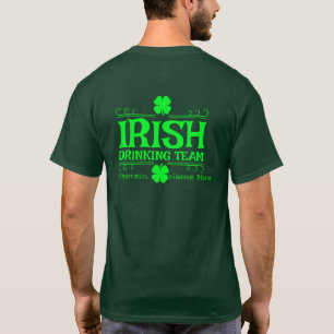 Personalize Irish Drinking Team St. Patrick's Day T-Shirt