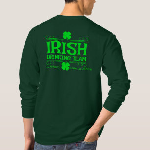 Personalize Irish Drinking Team St. Patrick's Day T-Shirt