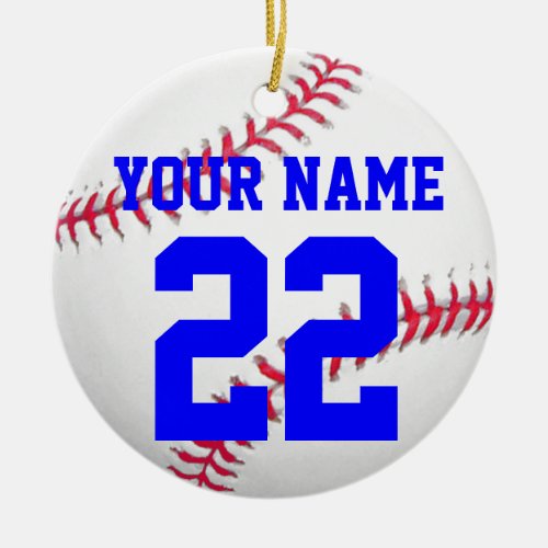 Personalize It Baseball Ceramic Ornament