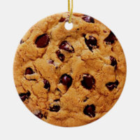 Personalize It, Chocolate Chip Cookie Ceramic Ornament