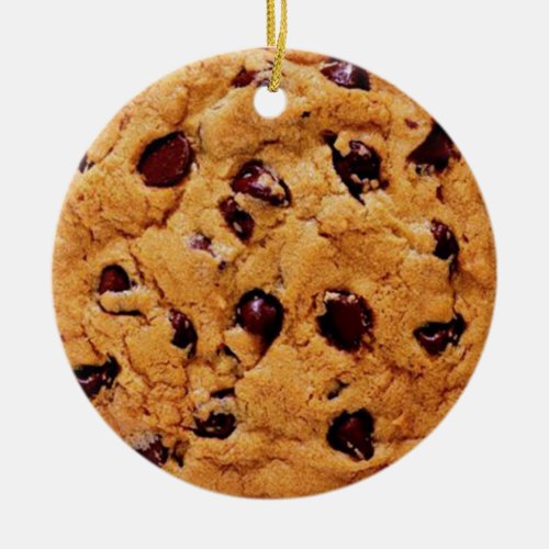 Personalize It Chocolate Chip Cookie Ceramic Ornament