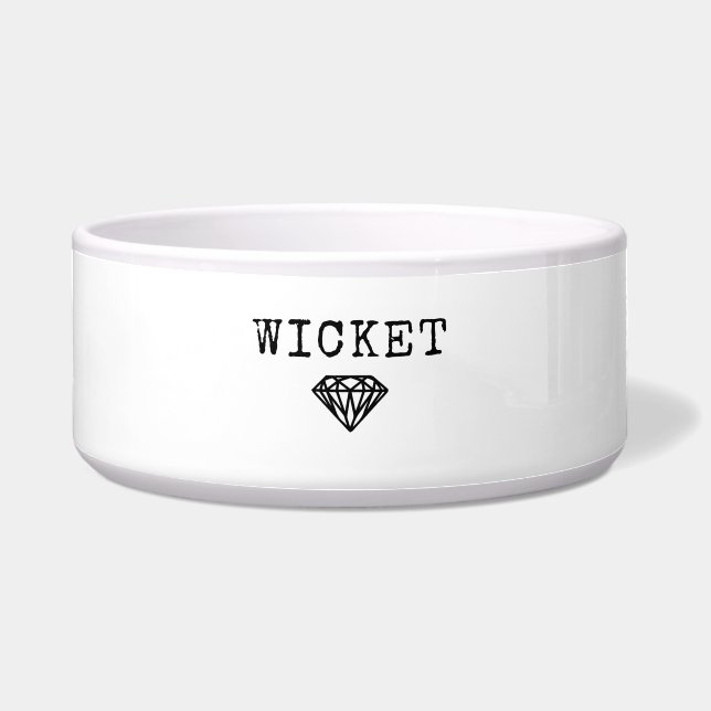 Personalize It! Diamond Icon & Pet Name Bowl (Front)