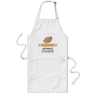 Personalize It! Funny Pizza Love Pizzaologist Long Apron