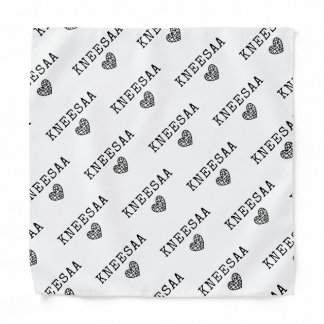 Personalize It! Geo Heart Pet Name  Bandana