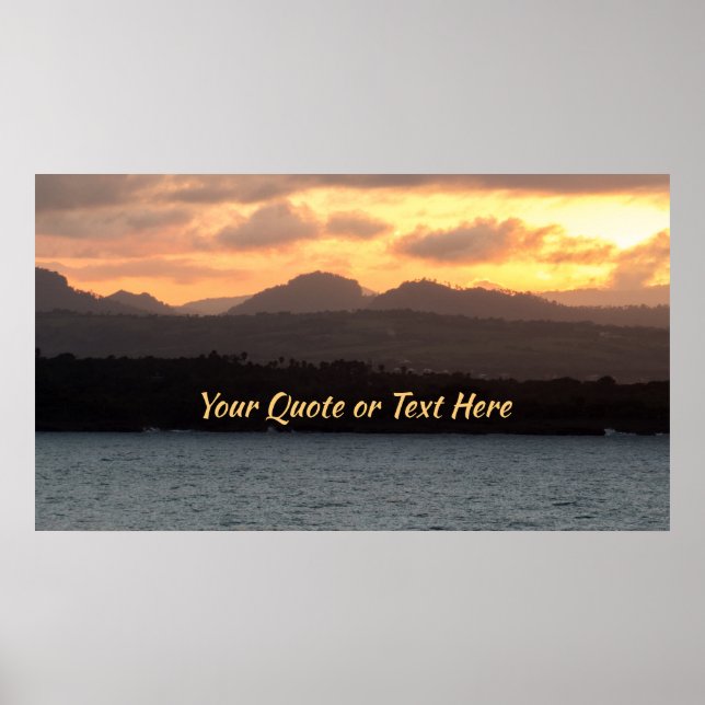 Personalize It! | HDR Sunset Poster (Front)