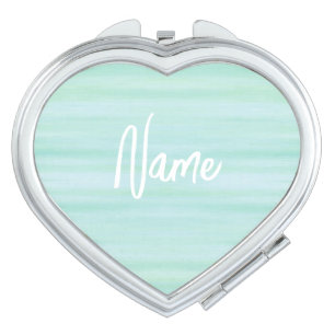 Personalize it! Heart Shaped Compact Mirror
