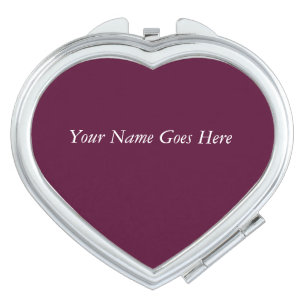 Personalize it! Heart Shaped Compact Mirror