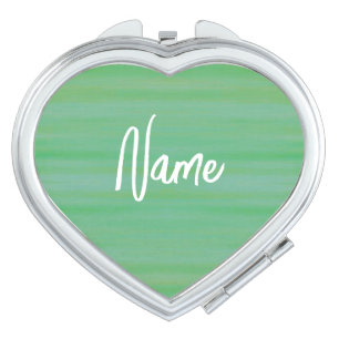 Personalize it! Heart Shaped Compact Mirror