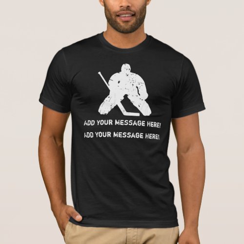Personalize it Hockey Goalie T_Shirt