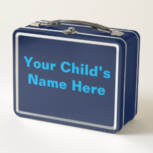 Personalize It Metal Lunch Box
