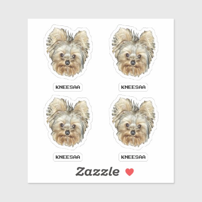 Personalize It! Multi-Pet Head Photo & Name Sticker (Sheet)