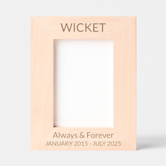 Personalize It! Pet Memorial Engraved Frames (Front)