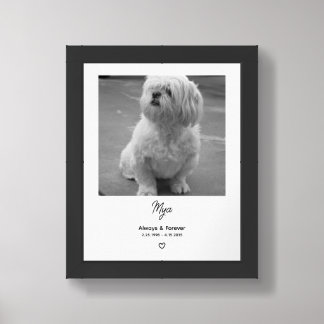 Personalize It! Pet Memorial Photo Framed Art
