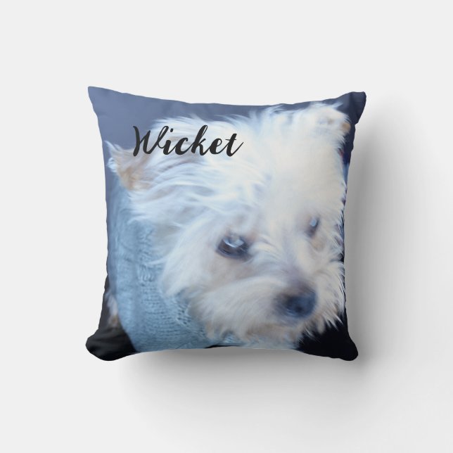 Personalize It! Pet Memorial Throw Pillow (Front)