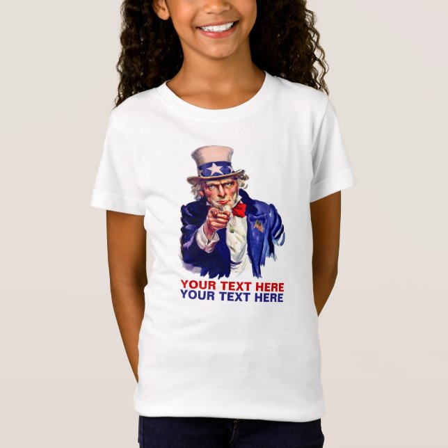 Personalize It Uncle Sam T-Shirt (Front)