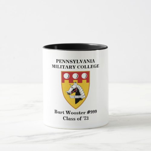 PERSONALIZE IT _ WHITE PMC SEAL Mug with BLK Trim
