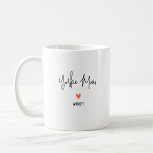 Personalize It! Yorkie Mom 1 Heart Name Coffee Mug
