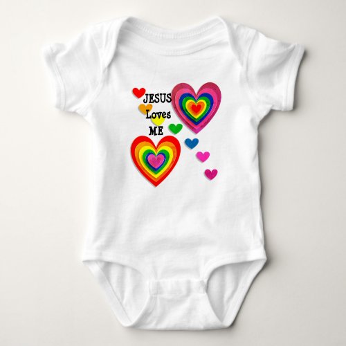 Personalize Jesus Loves Me with Hearts Tee