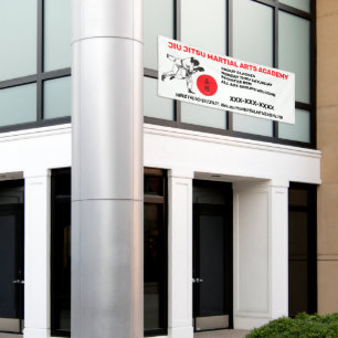 Personalize Jiu Jitsu Martial Arts School Business Banner