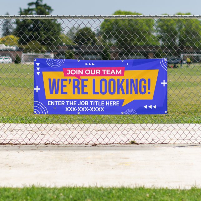 Personalize Join Our Team We're Looking  Banner (Insitu)