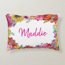 Personalize JOY Happy flowered border 