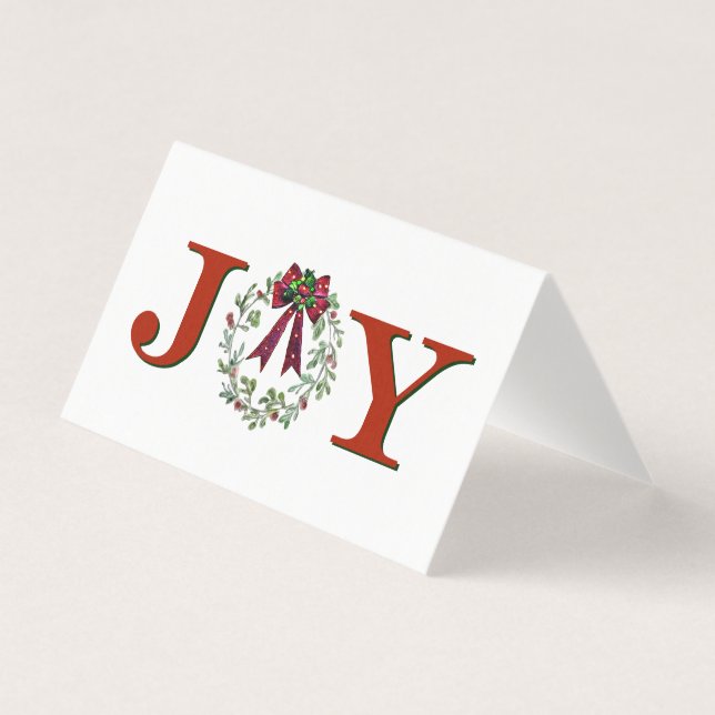 Personalize Joy With Wreath (Front)