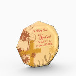 Personalize, Jubilee Anniversary Nun Cross, Swirls Acrylic Award<br><div class="desc">Swirls,  flowers and leaves in brown,  orange and yellow colors,  combine to give a very pretty effect on this Jubilee gift,  souvenir,  giveaway or party essential for a Catholic Nun. Wish her a happy anniversary. This congratulations item is perfect for any year.</div>