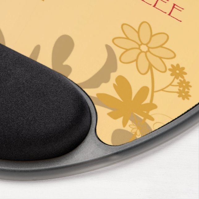 Personalize, Jubilee Anniversary Nun Cross, Swirls Gel Mouse Pad (Right Side)