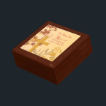 Personalize, Jubilee Anniversary Nun Cross, Swirls Gift Box<br><div class="desc">Swirls, flowers and leaves in brown, orange and yellow colors, combine to give a very pretty effect on the front of this Jubilee card for a Catholic Nun. Wish her a happy anniversary. This card congratulations card is perfect for any year.</div>