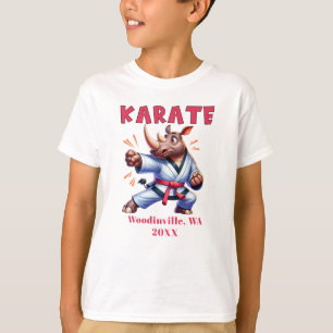 Personalize Karate Practitioner Location Date Name T-Shirt