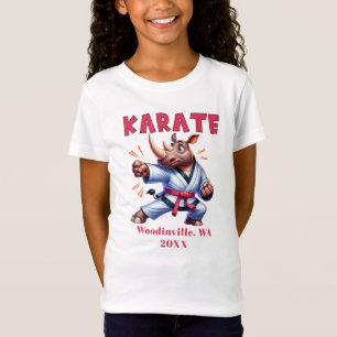 Personalize Karate Practitioner Location Date Name T-Shirt