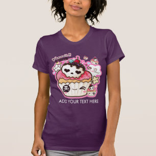 Personalize kawaii cute skull cupacke T-Shirt