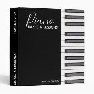 Personalize Keyboard Piano Lesson Book 3 Ring Binder