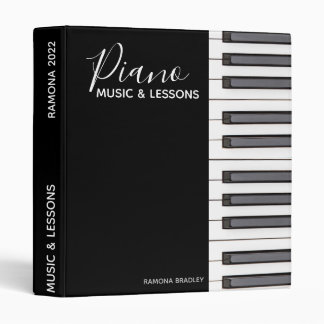 Personalize Keyboard Piano Lesson Book 3 Ring Binder
