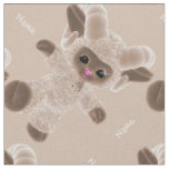 Personalize Kicking Baby Plush Toy Ram Brown Fabric