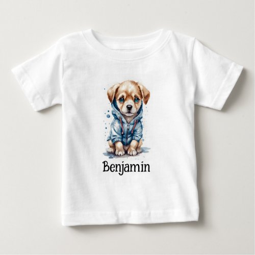 Personalize Kids Babies Clothes Puppy Dog Hoodie  Baby T_Shirt