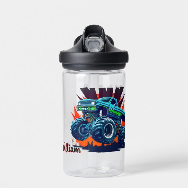 Personalize Kids Big Wheels Water Bottle (Front)