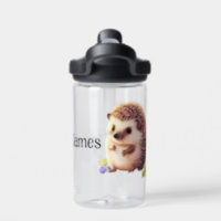 Hedgehog water bottle, kids water bottle, hot water bottle, steel bottle,  personalized bottle