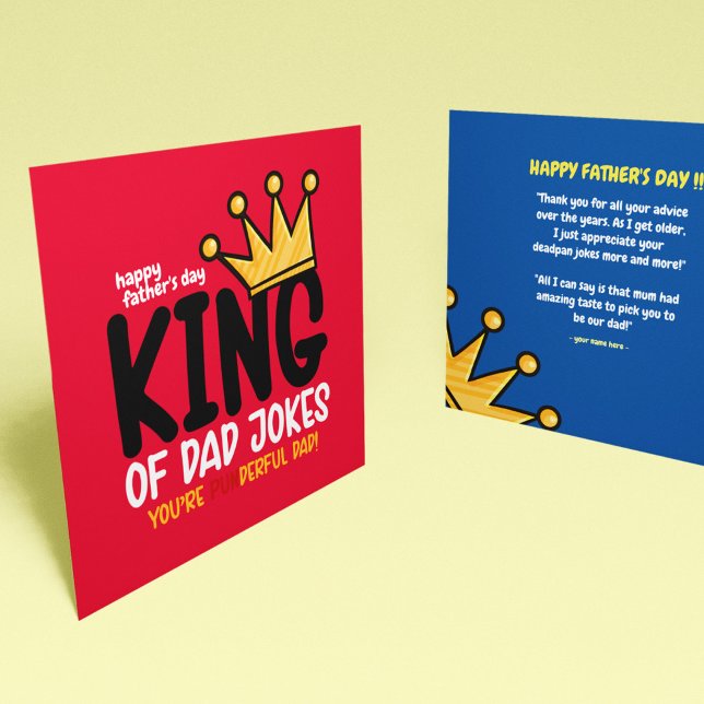 Personalize King of Dad Jokes (Creator Uploaded)