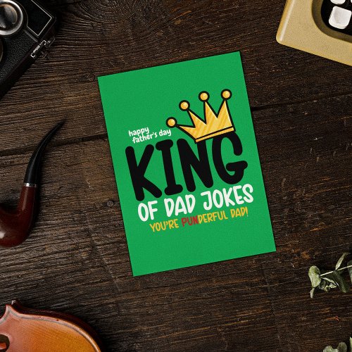 Personalize King of Dad Jokes Card