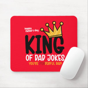 Personalize King of Dad Jokes Mouse Pad