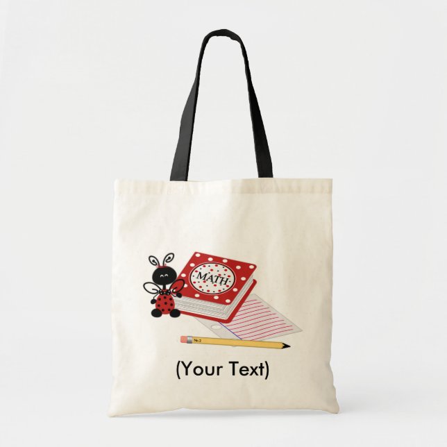 Personalize Lady bug Tote Bag (Front)