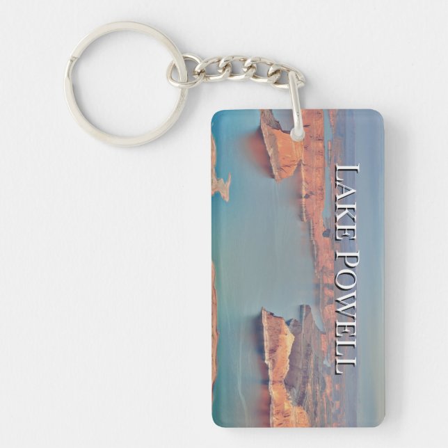 Personalize Lake Powell Family Trip Year Photo Keychain (Front)