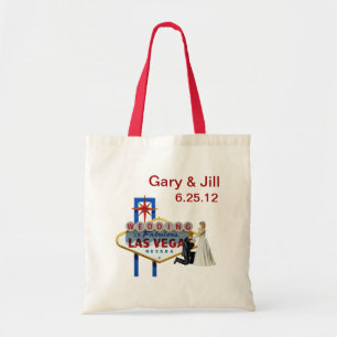 Personalize Las Vegas Wedding Bag, Bride & Groom Tote Bag