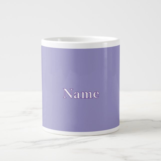 Personalize Lavender Personalize With Name  Giant Coffee Mug (Front)