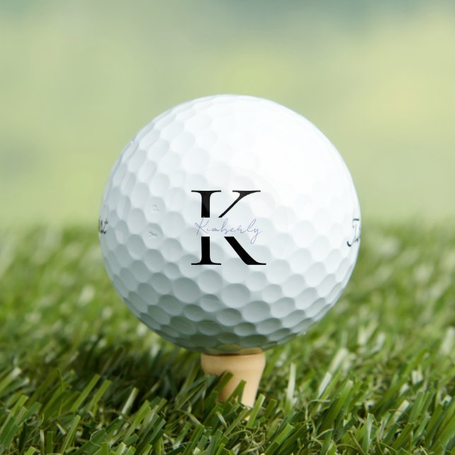 Personalize Lavender Script Titleist Pro V1 Golf Balls (Insitu Tee)