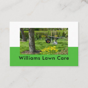 Personalize Lawn Care Mowing Garden 100 Business Card