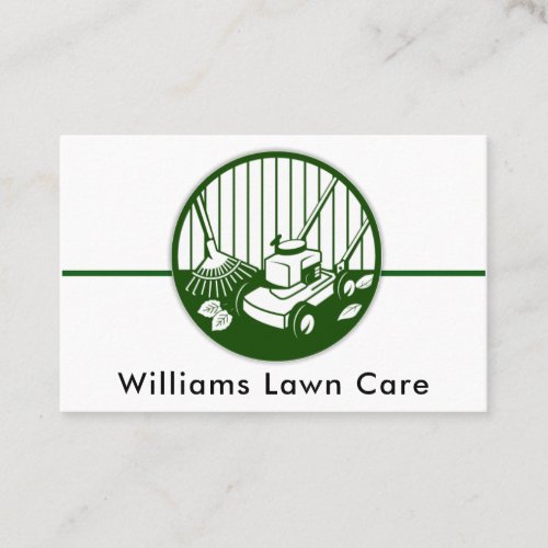 Personalize Lawn Care Mowing Garden 100 Business Card