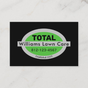 Personalize Lawn Care Mowing Garden 100 Business Card